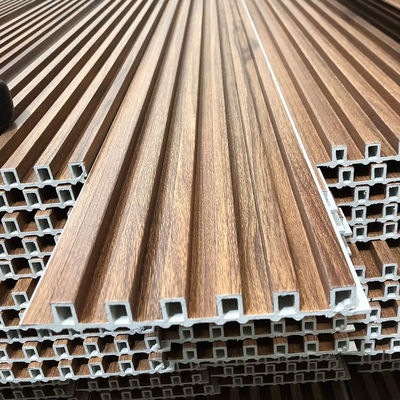 목재 대체 플루트 판 Wpc 내부 벽 판 3D Wpc 벽 판