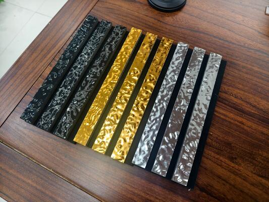 인증된 현대 디자인 음향 벽 패널 사운드 인슐린 3D PET 필름 물 파동 소리 흡수 슬래트 그릴 장식 패널