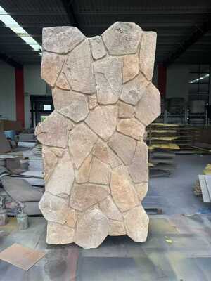 외관 벽 패널 현대 폴리우레탄 PU 인공 문화 돌 가벼운 인공 PU 대리석