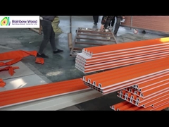 실내 목재 플라스틱 복합 래딩 플루트 벽판 Wpc 실내 벽 패널