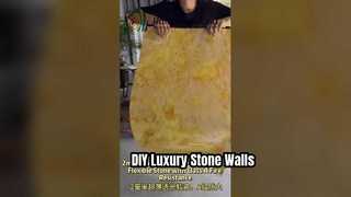 유연한 부드러운 돌 벽면 쉬운 DIY 설치
