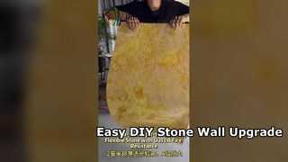 유연한 부드러운 돌 벽면 쉬운 DIY 설치